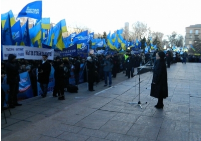 Донецький мітинг Партії регіонів проти Майдану (фото, відео)