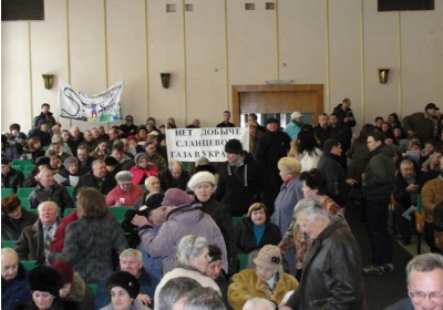 У Слов'янську мешканці зірвали переговори з Shell щодо видобутку сланцевого газу