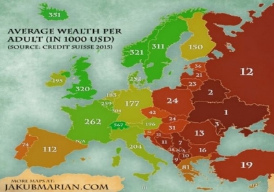В рейтинге Швейцарского банка беднейших стран Европы Украина заняла первое место, - инфографика