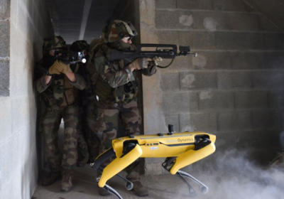 Французская армия во время учений испытала робота-собаку