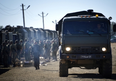 Российские военные проводят учения у границ Украины