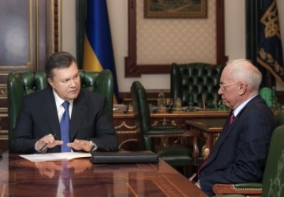 Володимир Рибак, Віктор Янукович, Микола Азаров. Фото: president.gov.ua