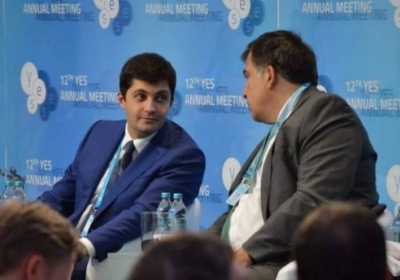Давид Сакварелидзе та Михаил Саакашвили. Фото: kvira.ge