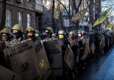 Самооборона Майдана всю ночь будет охранять Раду 