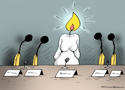 Карикатура дня: прес-конференція Надії Савченко