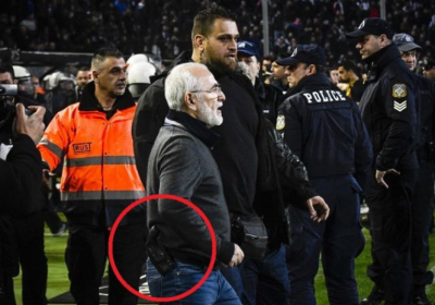 Греция приостанавливает футбольную лигу после выхода на поле с оружием владельца клуба ПАОК