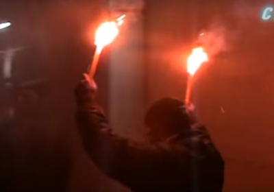 Ночью неизвестные напали на посольство РФ в Киеве