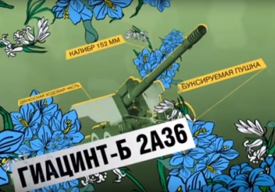 На російському телебаченні привітали жінок з 8 березня танками і гаубицями