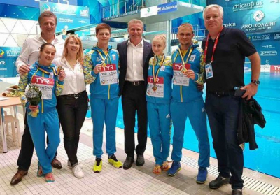 Україна очолила командний залік на чемпіонаті Європи зі стрибків у воду в Києві
