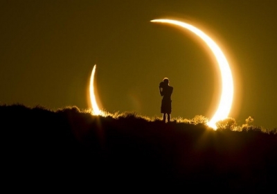 Свідок кільцеподібного сонячного затемнення, Альбукерке, штат Нью-Мексико, США, 20 травня 2012. Фото: Colleen Pinski