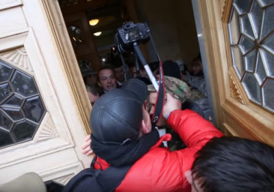 Соболев угрожал бросить гранату в охранников Верховной Рады, - ВИДЕО