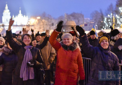 На Софийскую площадь во время Объединительного собора пришли около 35 тысяч человек, - полиция