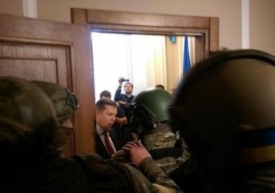 Затримання Мосійчука. Фото: twitter.com/OksanaDenysova