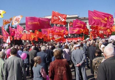 В Києві тільки соціалісти зважились на першотравневий мітинг