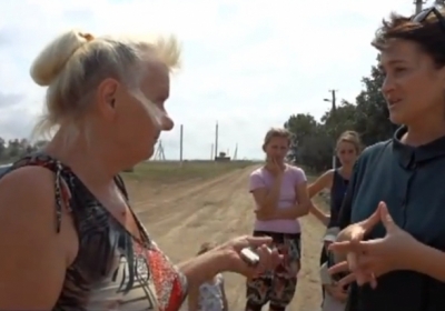 Як регіоналка забороняла Ользі Герасим'юк спілкуватись з селянами (відео)