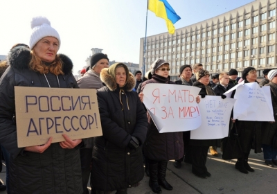 Мітинг на підтримку Криму в Сумах. Фото: dancor.sumy.ua