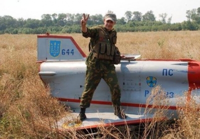 Террористы хвастаются, что в небе над Шахтерском сбили украинский беспилотник, - фото 
