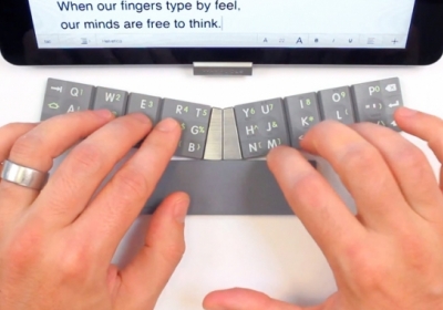 Компания WayTools анонсировала портативную клавиатуру для мобильных устройств - видео