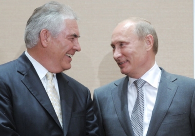 Рэкс Тиллерсон и Владимир Путин. Фото: Forbes