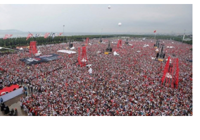 В Стамбуле миллионы людей вышли на митинг главного оппонента Эрдогана