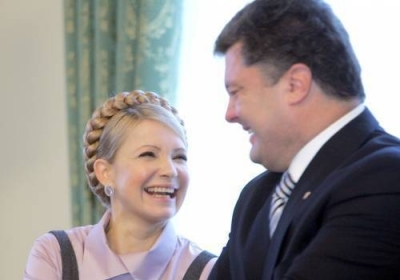 Юлія Тимошенко, Петро Порошенко. Фото: УНІАН