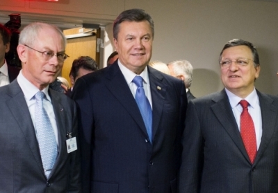 Херман Ван Ромпей, Віктор Янукович, Жозе Мануель Баррозу. Фото: www.president.gov.ua