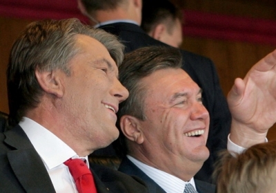 Віктор Ющенко і Віктор Янукович. Фото: censor.net