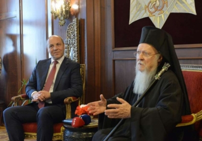 Парубий обсудил со Вселенским Патриархом создания единой поместной церкви в Украине
