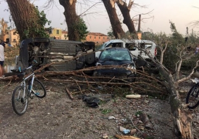 Потужний торнадо у Венеції заподіяв збитків на десятки мільйонів євро, - фото