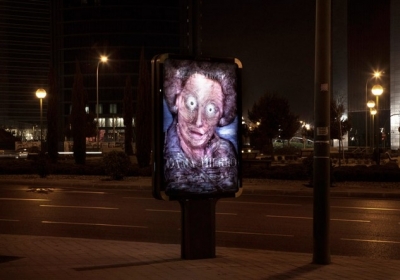 Реклама как ужас в кислотных работах уличного художника Vermibus 