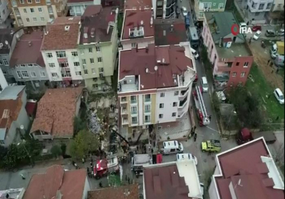 Военный вертолет упал в жилом квартале Стамбула, четверо погибших