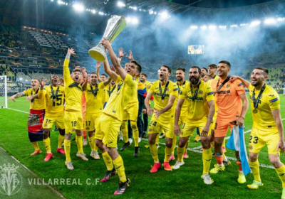 Іспанський клуб "Вільярреал" став переможцем Ліги Європи Фото: Villarreal CF/Twitter
