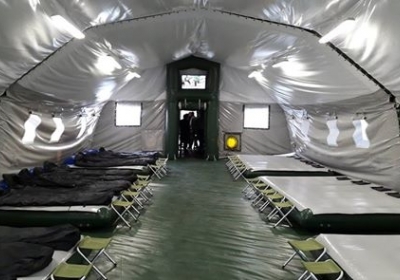 Военная палатка. Фото: Facebook/arsen.avakov