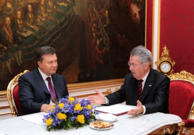 Віктор Янукович Хайнц Фішер. Фото: president.gov.ua