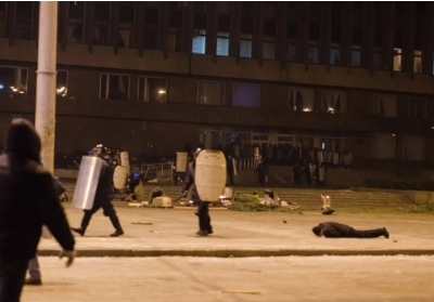 После разгона Майдана в Запорожье в больницы попали около 100 активистов - видео