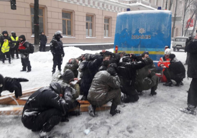 Возле Рады задержали 112 человек, девять госпитализированы, - ВИДЕО